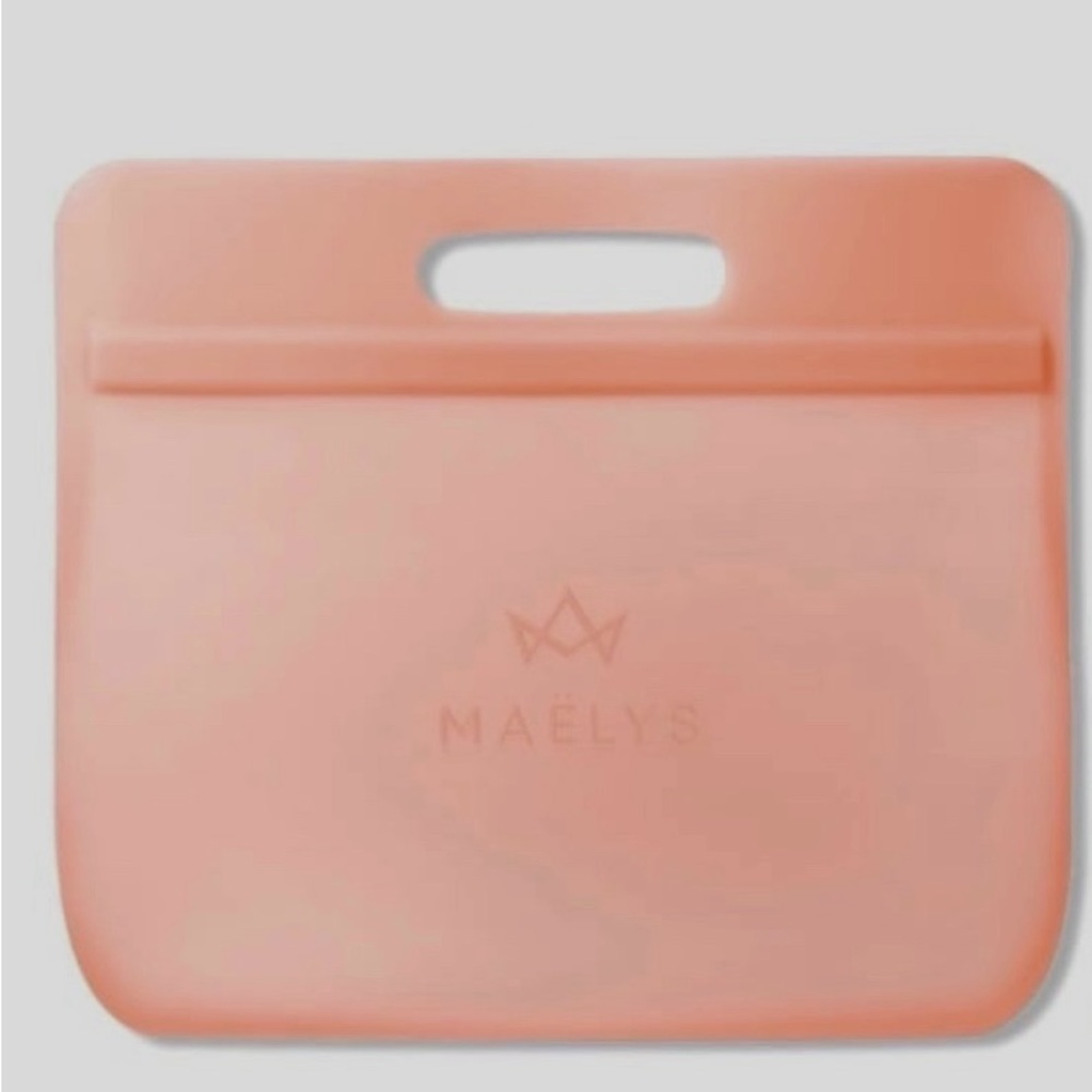 Maëlys Peach Coral Pink Silicone Jelly Cosmetic Bag -Exclusive Limited Edition